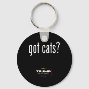 Katter som äter hundars katter - Trump gör husdjur Nyckelring