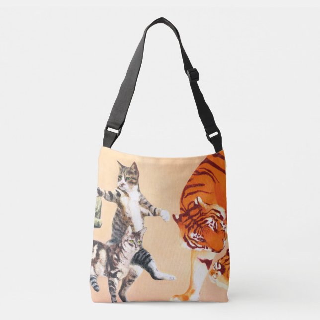 Katter som går till Totebag Axelväska (Framsida)