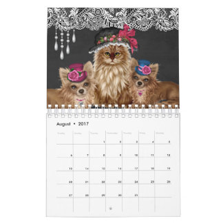 Katter som ha på sig hattkalendern kalender