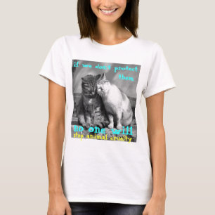 katter som kelar den djura grymhetskjortan för t-shirt