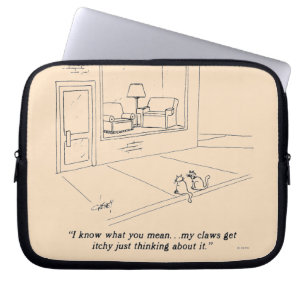 Katter som klöser möblemang laptop sleeve