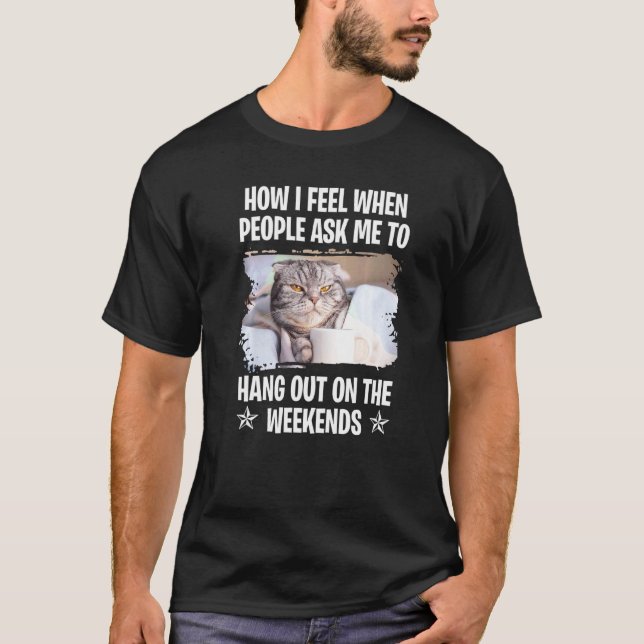 Katter som säger Lat som säger Grinig  15 T Shirt (Framsida)