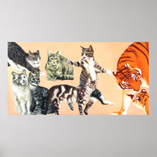 Katter som ska leka poster