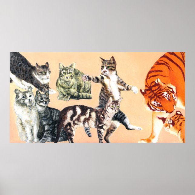 Katter som ska leka poster (Framsidan)