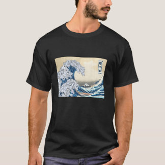 Katter som surfar på japanska stora vågen av Kanag T Shirt