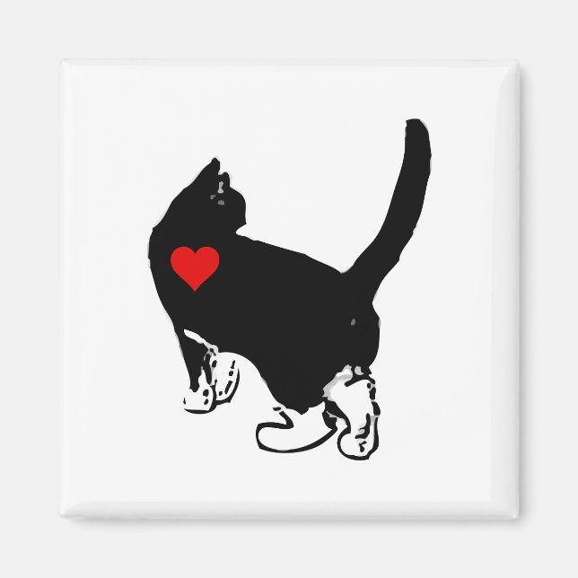 Katter som visar Kärlek Magnet (Framsidan)