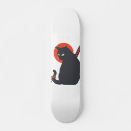 Katter som Warrior Samurai - Välj bakgrund färg Mini Skateboard Bräda 18,5 Cm