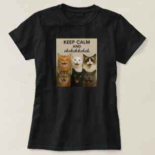 Katter, strykning, ekek t shirt