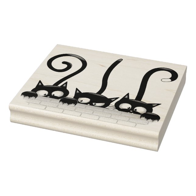 Katter, stygga, lekfulla och funna tecken stämpel (Stämpel)