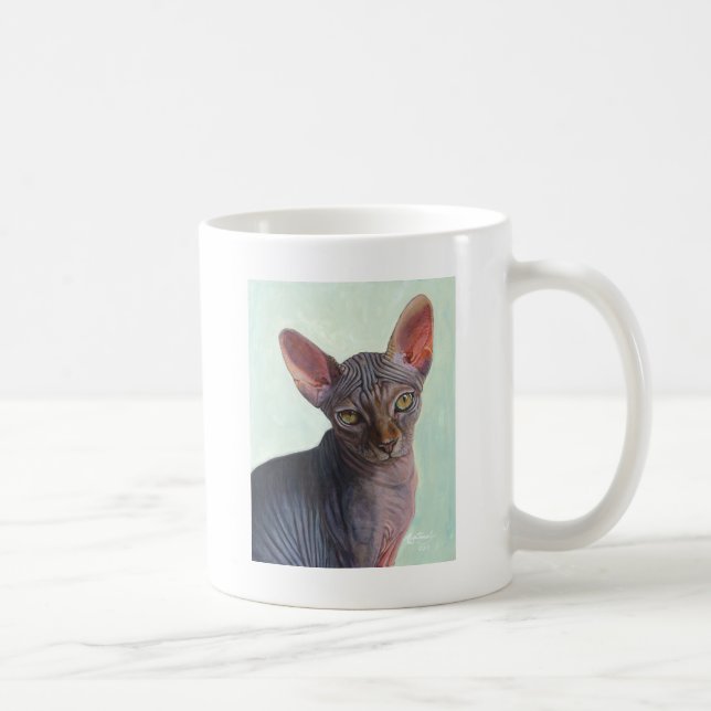 Katter Sunitha för Sphynx Sphinxkatt Kaffemugg (Höger)