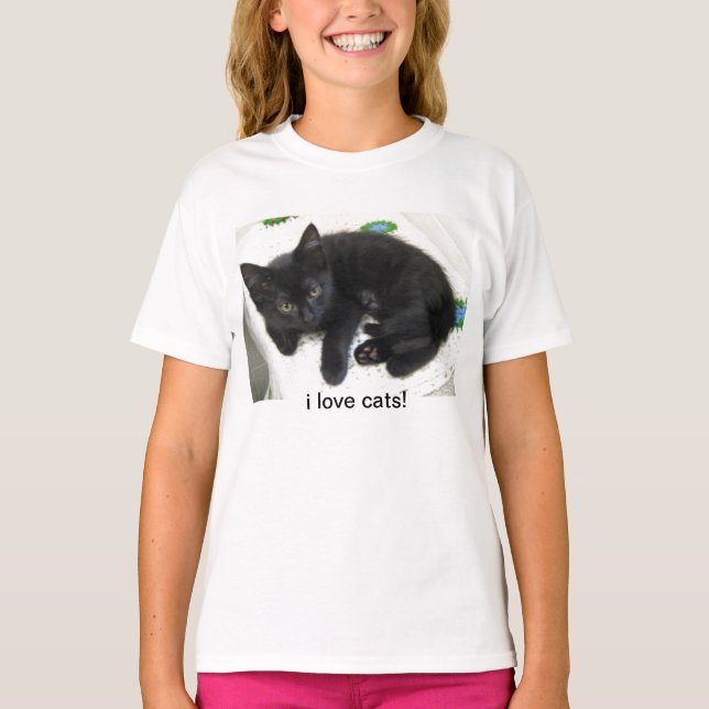 katter t shirt (Framsida)
