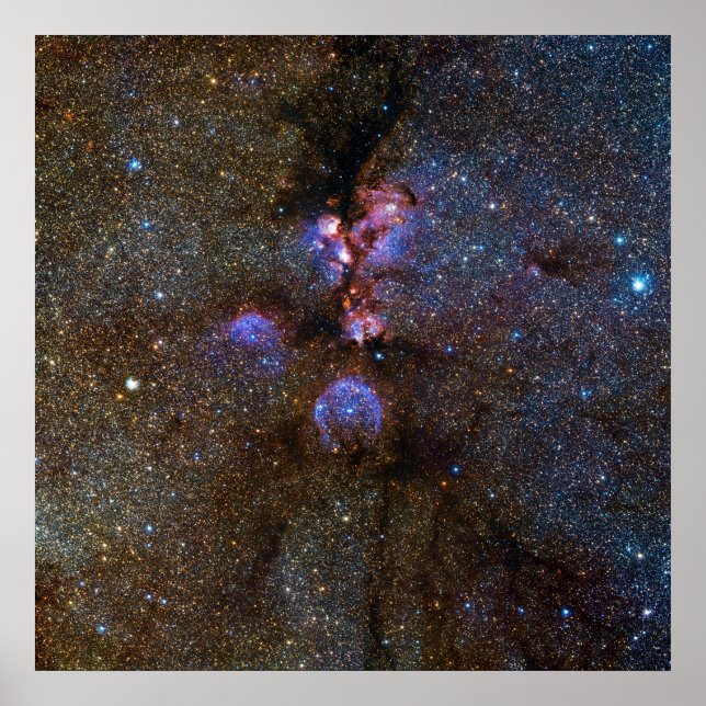 Katter Tass Nebula i Scorpius - bild i rymden Poster (Framsidan)