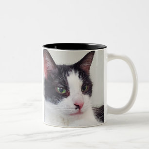Katter, te och bra bok Två-Tonad mugg