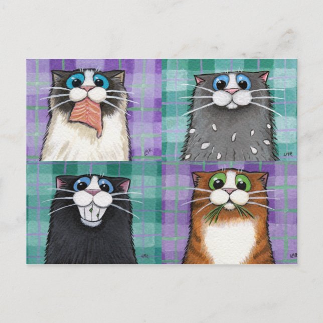 Katter upp till inget vykort för Bra (Framsida)