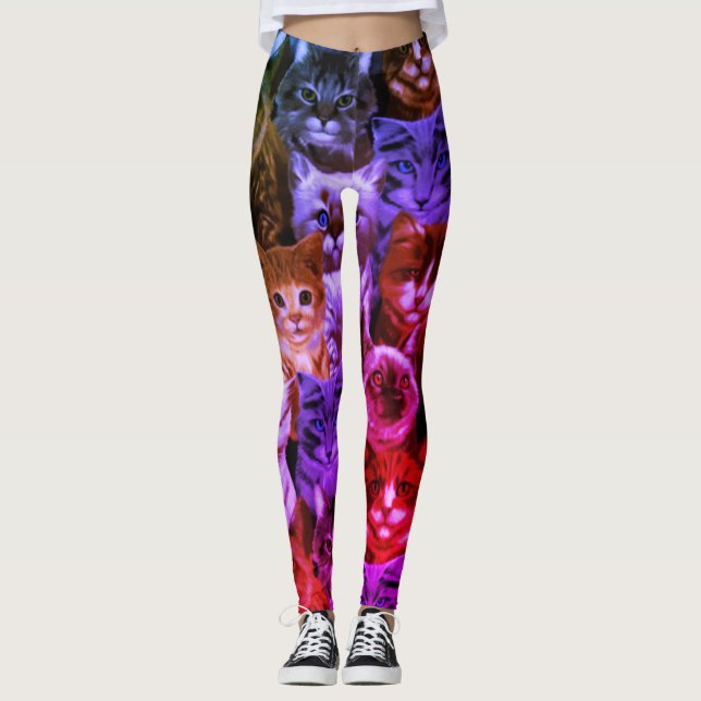 Katter utan timologiska uppgifter leggings (Framsida)