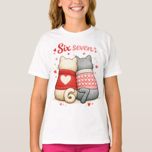 Katter Valentine 6 7 , 67 Sex Sju Valentiner , Kat T Shirt
