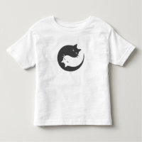 Katter yin och yang mandala - Välj bakgrundsfärg