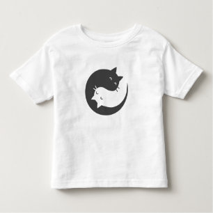 Katter yin och yang mandala - Välj bakgrundsfärg T Shirt