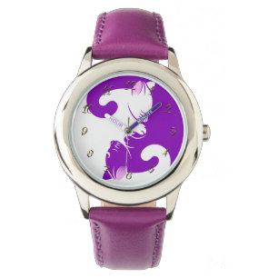Katter yin yang armbandsur