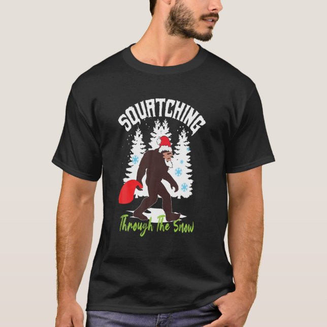 Kattera genom Snö-finalen Sasquatch Merry T Shirt (Framsida)
