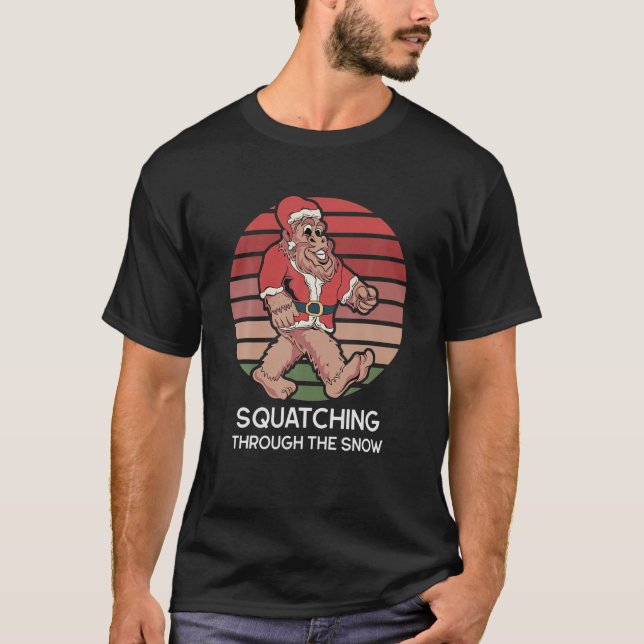 Kattera genom Snö-nun Sasquatch Kristus T Shirt (Framsida)