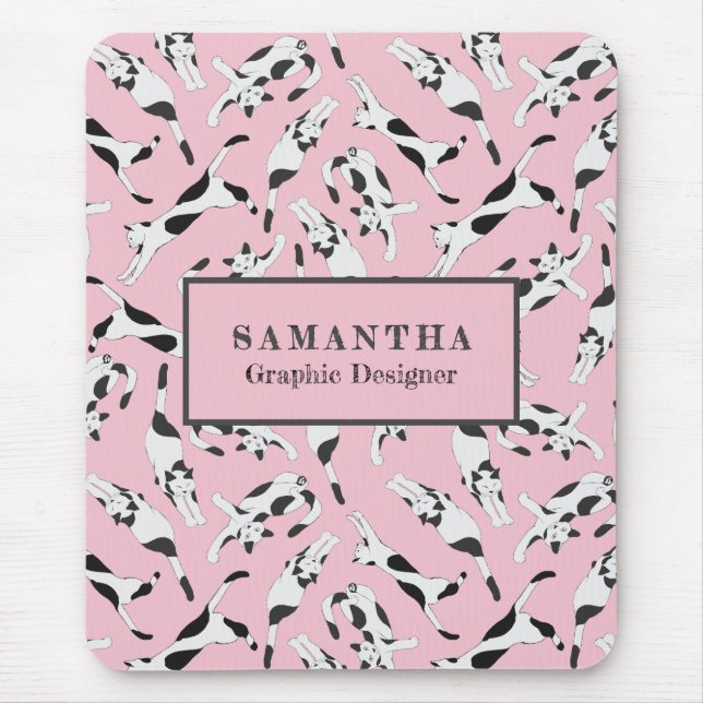 Katterna från cadstudios Min Planner Rose Musmatta (Framsidan)