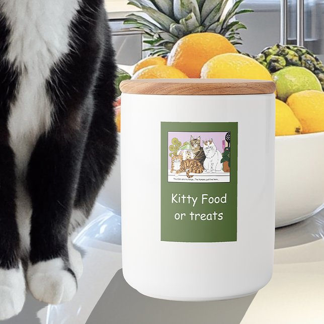 Katterna har ansvaret mat etikett (Skapare uppladdad)