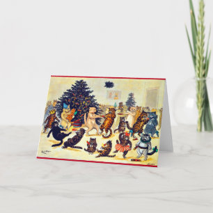Katternas julfest, Louis Wain Helgkort