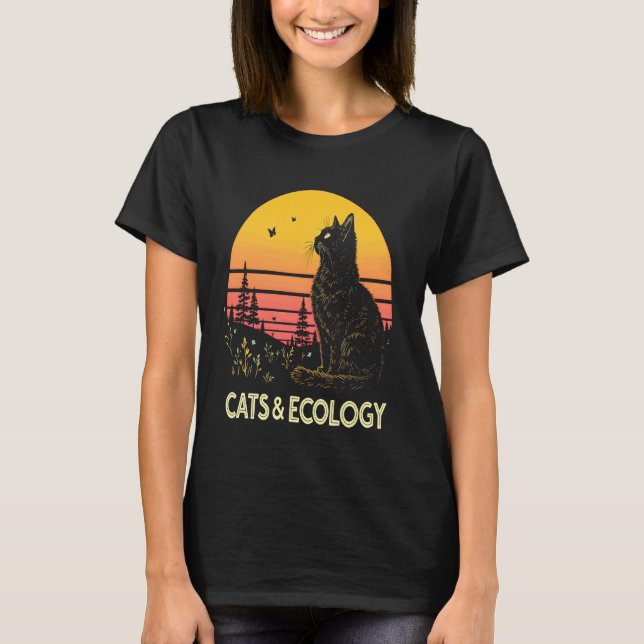 Katters ekologi naturvård t shirt (Framsida)