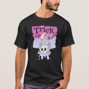 Katters Halloween bus eller godis T Shirt
