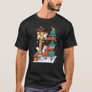 Katters julgran Glad kattjul Jul Katt T Shirt