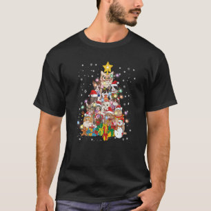 Katters julgransljus prydnad dekor katt t shirt