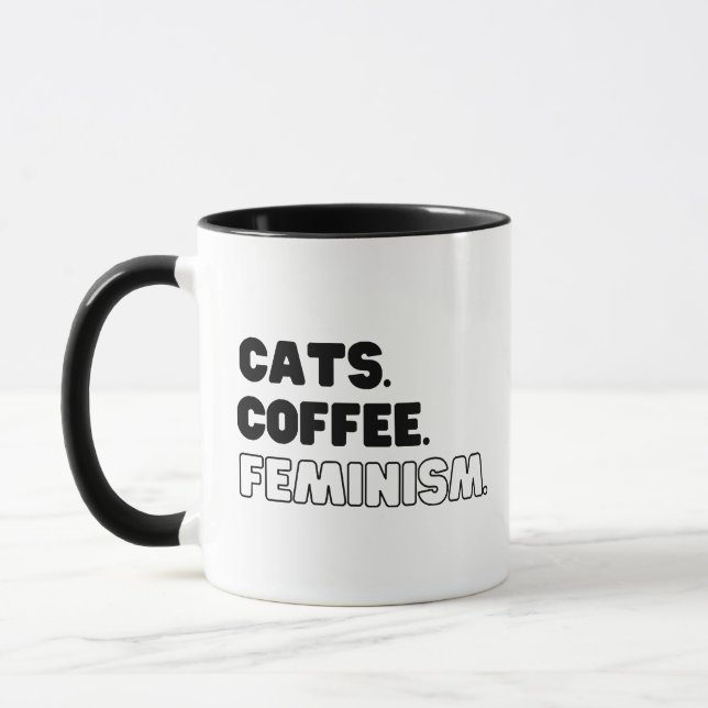 Katters Kaffe Feminism Mugg (Vänster)