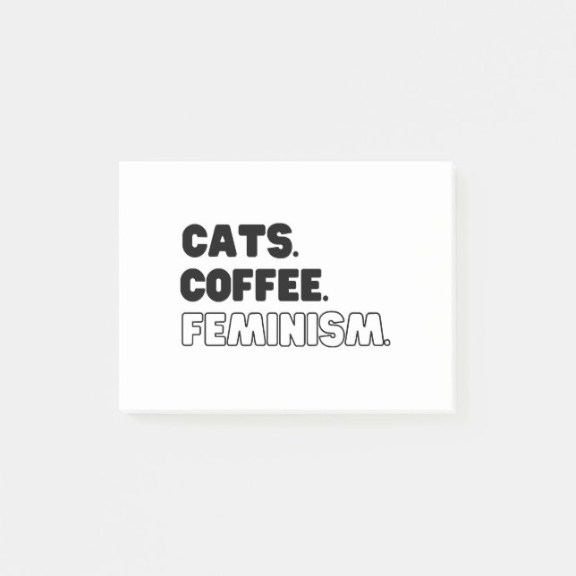 Katters Kaffe Feminism Post-it Block (Framsida)