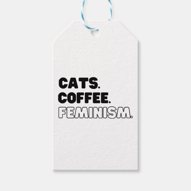 Katters Kaffe Feminism Presentetikett (Framsidan)