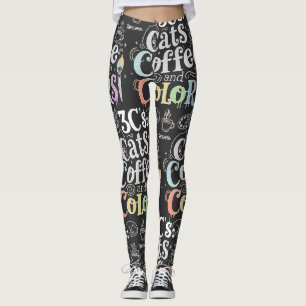 Katters Kaffe och Färger Leggings