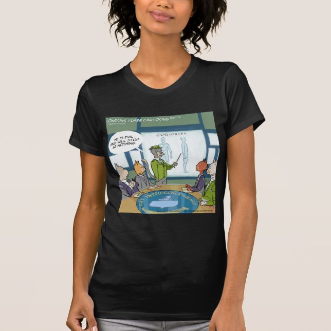 Katters Naturliga Fiende Roligt T-shirt (Framsida)