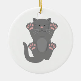 Kattespipande Julgransprydnad Keramik