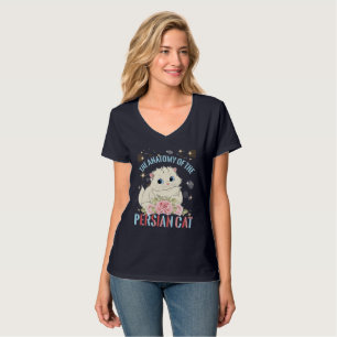 Kattestetik,den persiska kattens anatomi t shirt