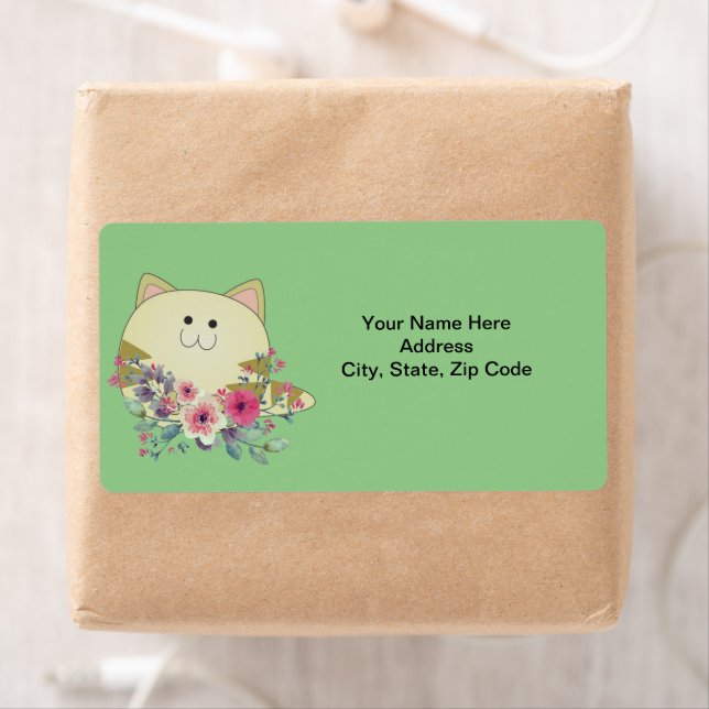 Kattetiketter för Blommigt Fraktsedel (Insitu)