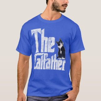 Kattfadern Katt Pappa Maffia Morrhår Manlig Pappa T Shirt