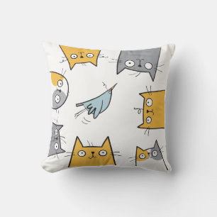 Kattfälla Roligt Gullet Kaos Kattkonst Kudde