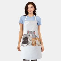 Kattfamilj Knuff Porträtt