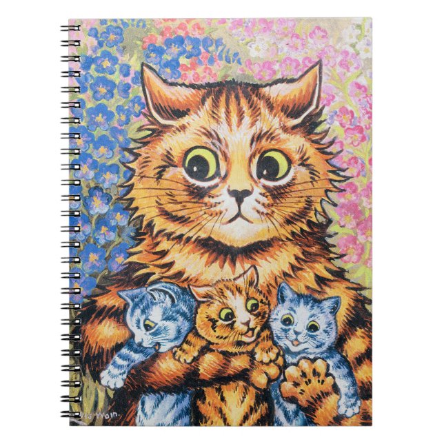 Kattfamilj | Louis Wain | Anteckningsbok (Framsidan)