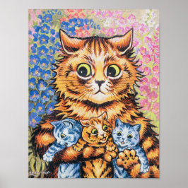 Kattfamilj | Louis Wain | Poster