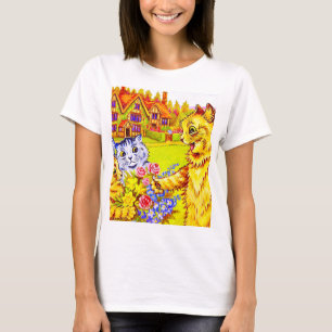 Kattfamiljen i Garden T Shirt