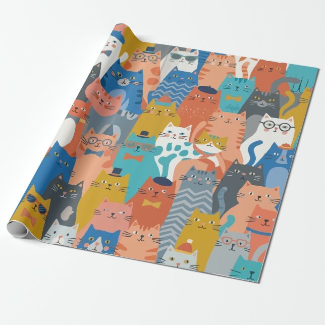 KATTFAMILJEN PRESENTPAPPER (Utrullad)
