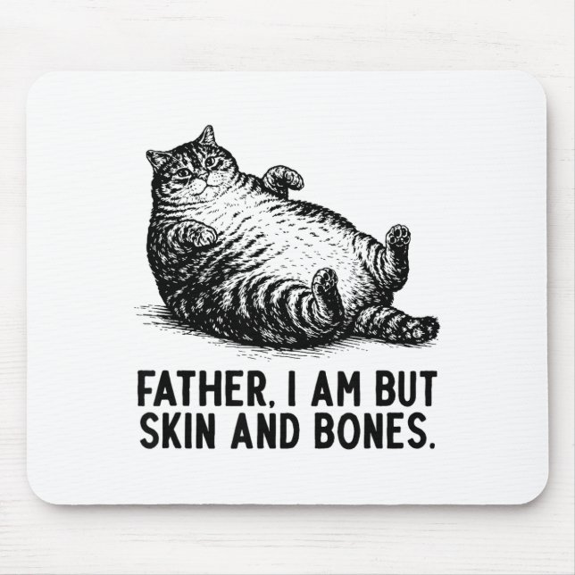 Kattfar jag är men skinn och ben  musmatta (Framsidan)