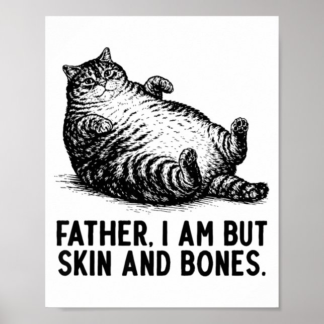 Kattfar jag är men skinn och ben  poster (Framsidan)