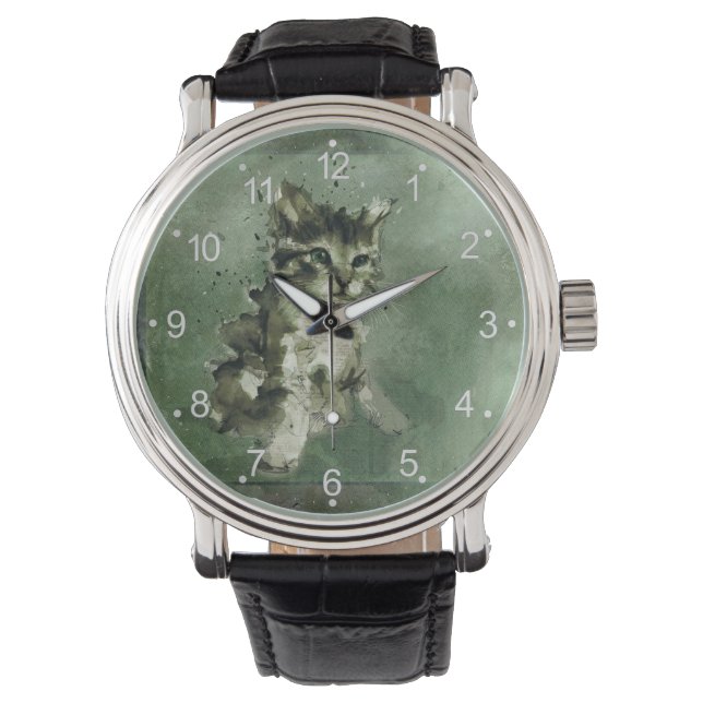 Kattfärgning Armbandsur (Framsida)